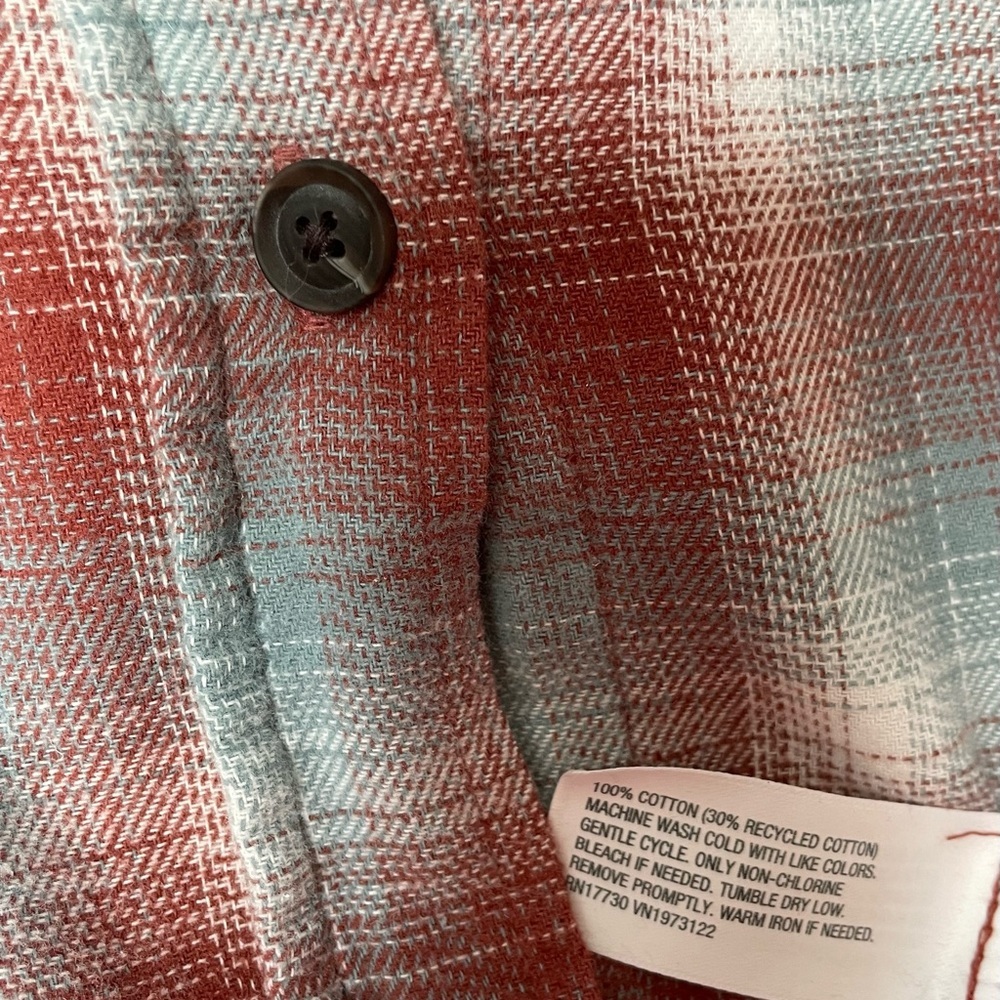 NWT Wild Fable XL Plaid Shirt Relaxed Fit with Pockets - Picture 7 of 7